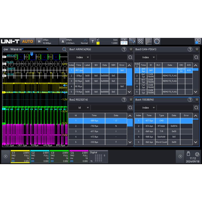 MSO3000X-BND - All Serial Bus Trigger  Decode Options