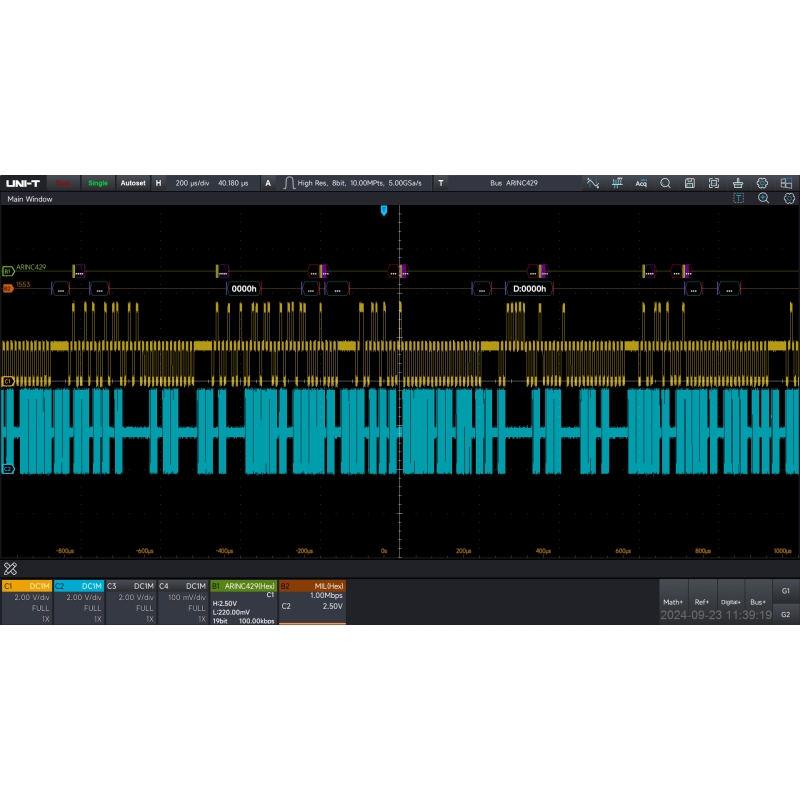 MSO7000X-AERO - Aerospace serial bus trigger analysis