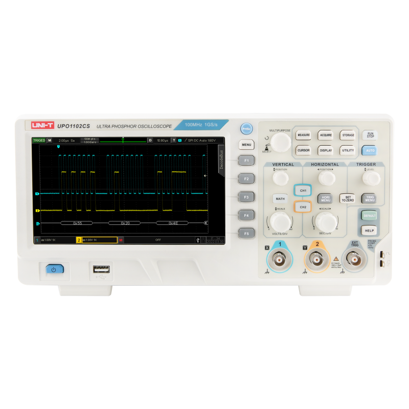 UPO1102CS - Oscilloscopio 100MHz 2 CH 7" display UPO1102CS - Oscilloscopio 100MHz 2 CH 7" display