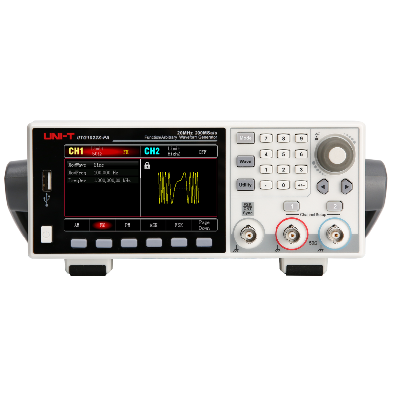 UTG1022X-PA - Gen. forme d'onda 20MHz  2CH 200MS/s