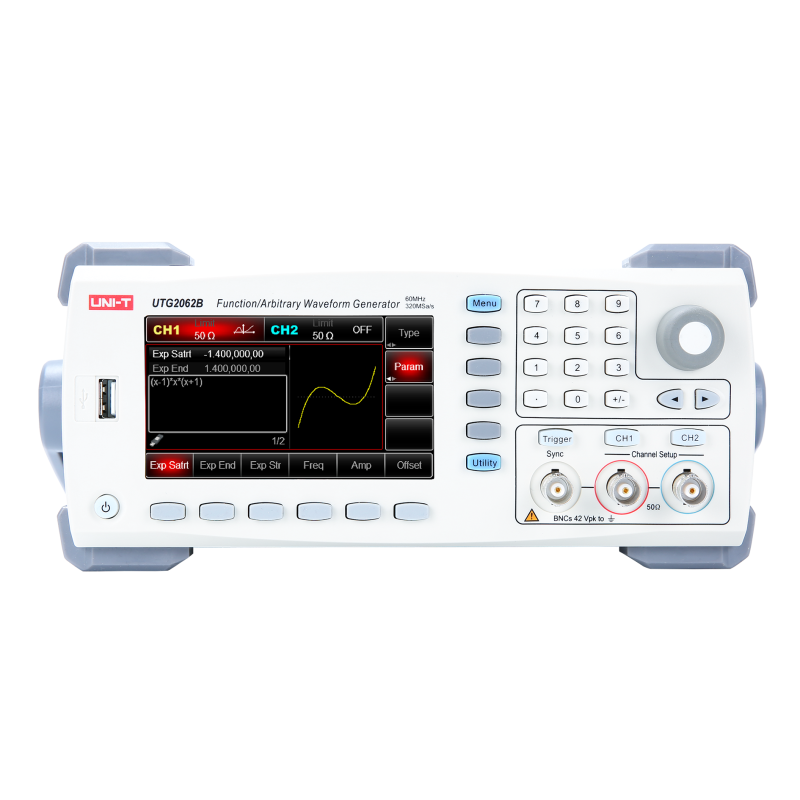 UTG2062B - Gen. forme d'onda 60MHz 2CH 320MS/s UTG2062B - Gen. forme d'onda 60MHz 2CH 320MS/s
