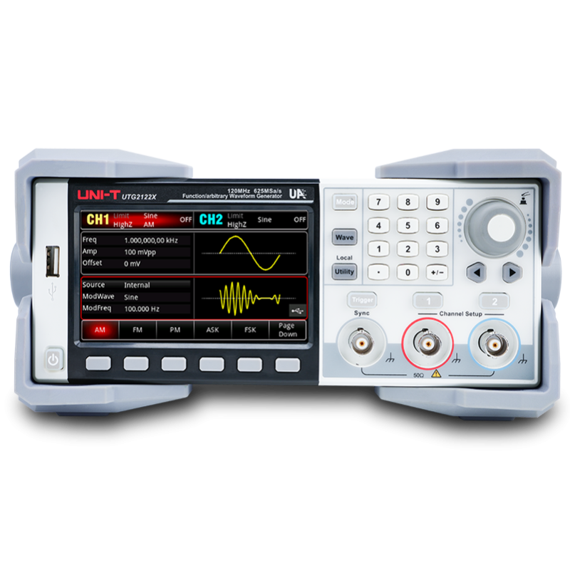 UTG2122X - Gen. forme d'onda 120MHz  2CH  625 MS/s