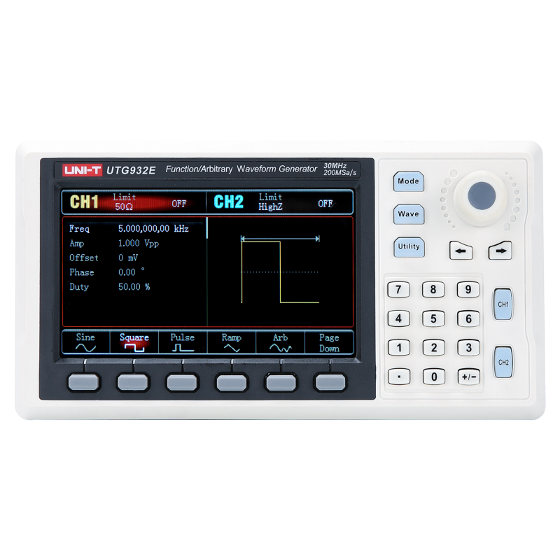 UTG932E - Gen. forme d'onda 30MHz 2CH 200MS/s UTG932E - Gen. forme d'onda 30MHz 2CH 200MS/s