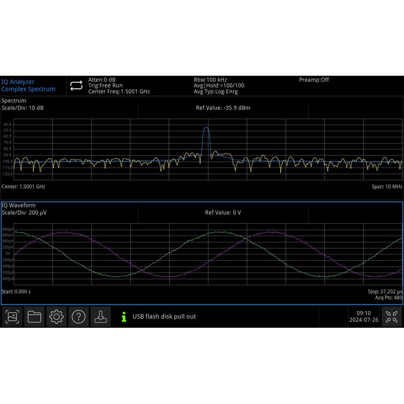 UTS3000A-I/Q - I/Q Analyzer option for UTS3000A series UTS3000A-I/Q - I/Q Analyzer option for UTS3000A series