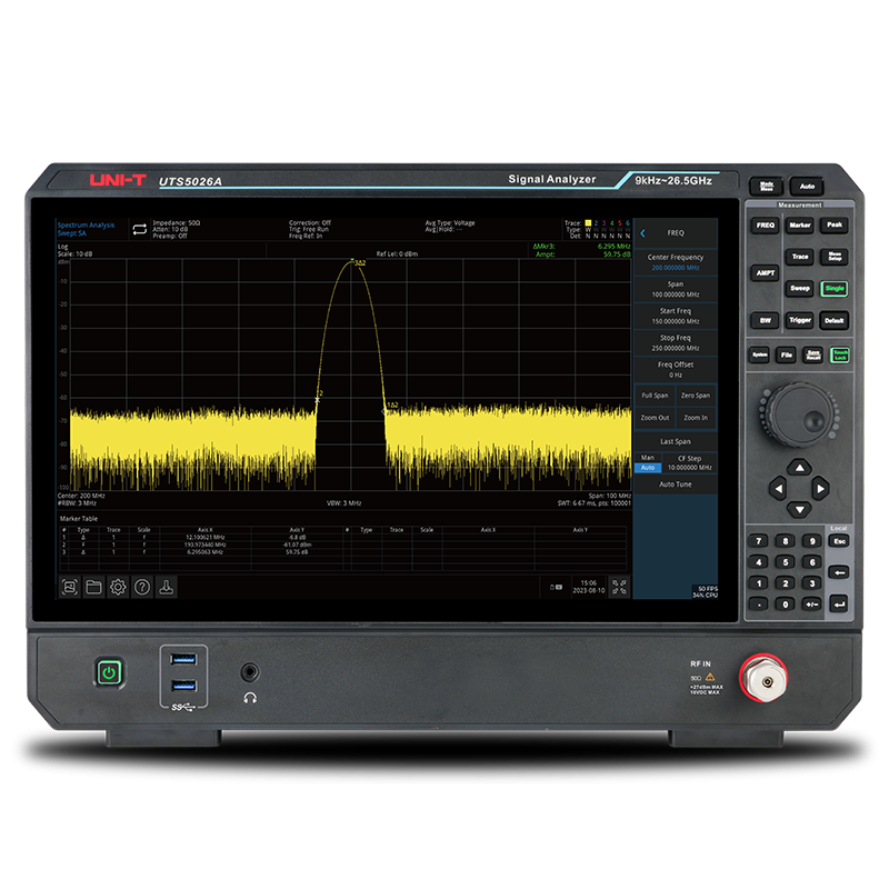 UTS5026A - Analizzatore di spettro 9kHz~26.5GHz UTS5026A - Analizzatore di spettro 9kHz~26.5GHz