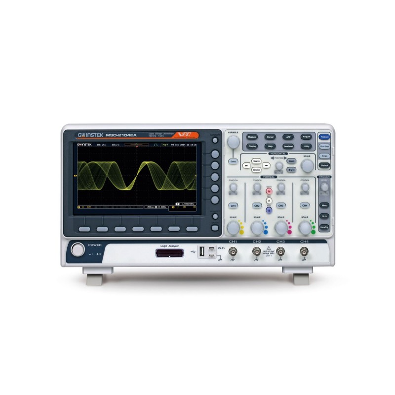 MSO-2204EA - OSCILLOSCOPIO 200 MHZ  4 CH  AWG 25 MHZ